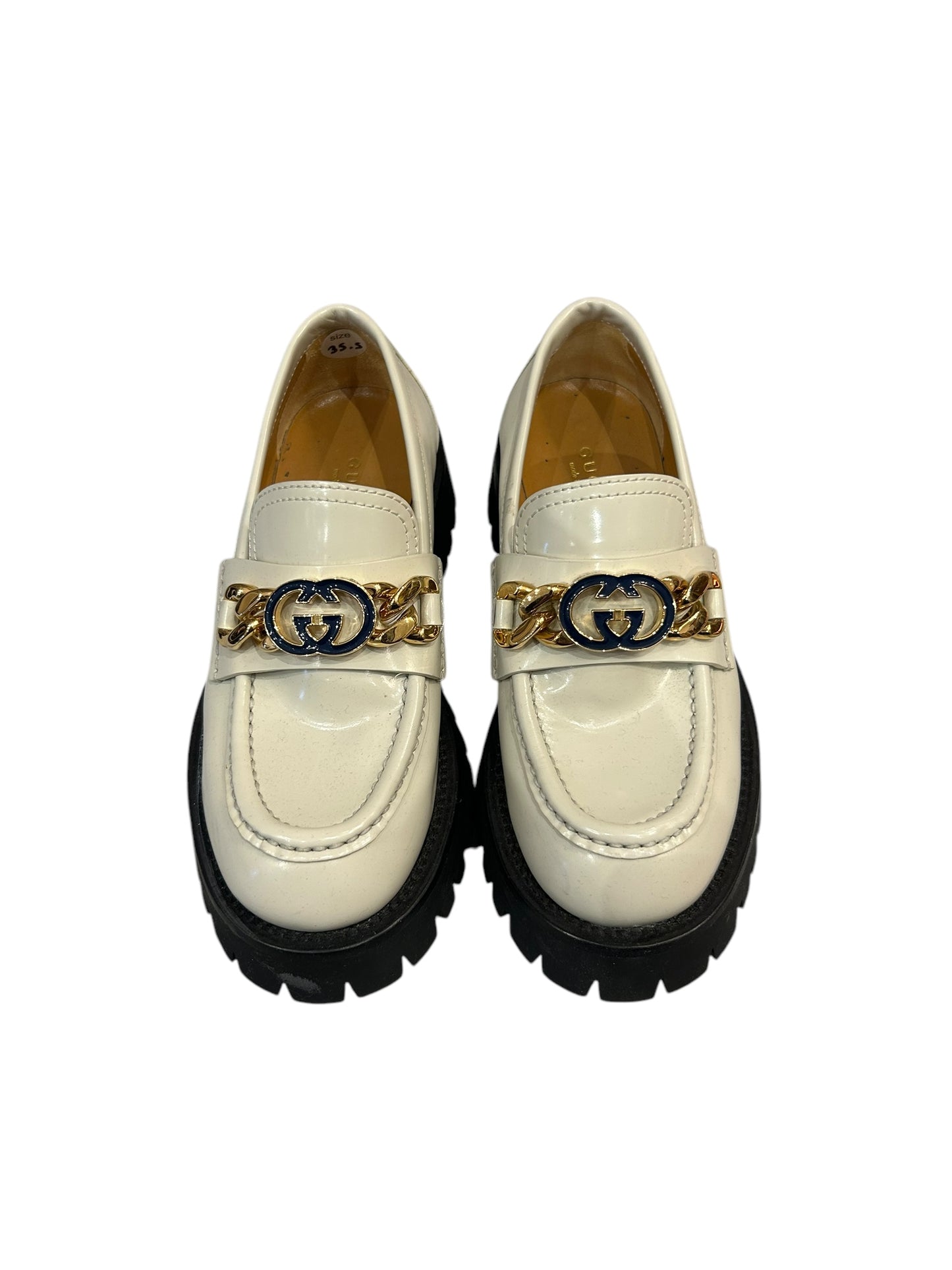 GUCCI Jeanne GG Logo Loafer - Size 35.5
