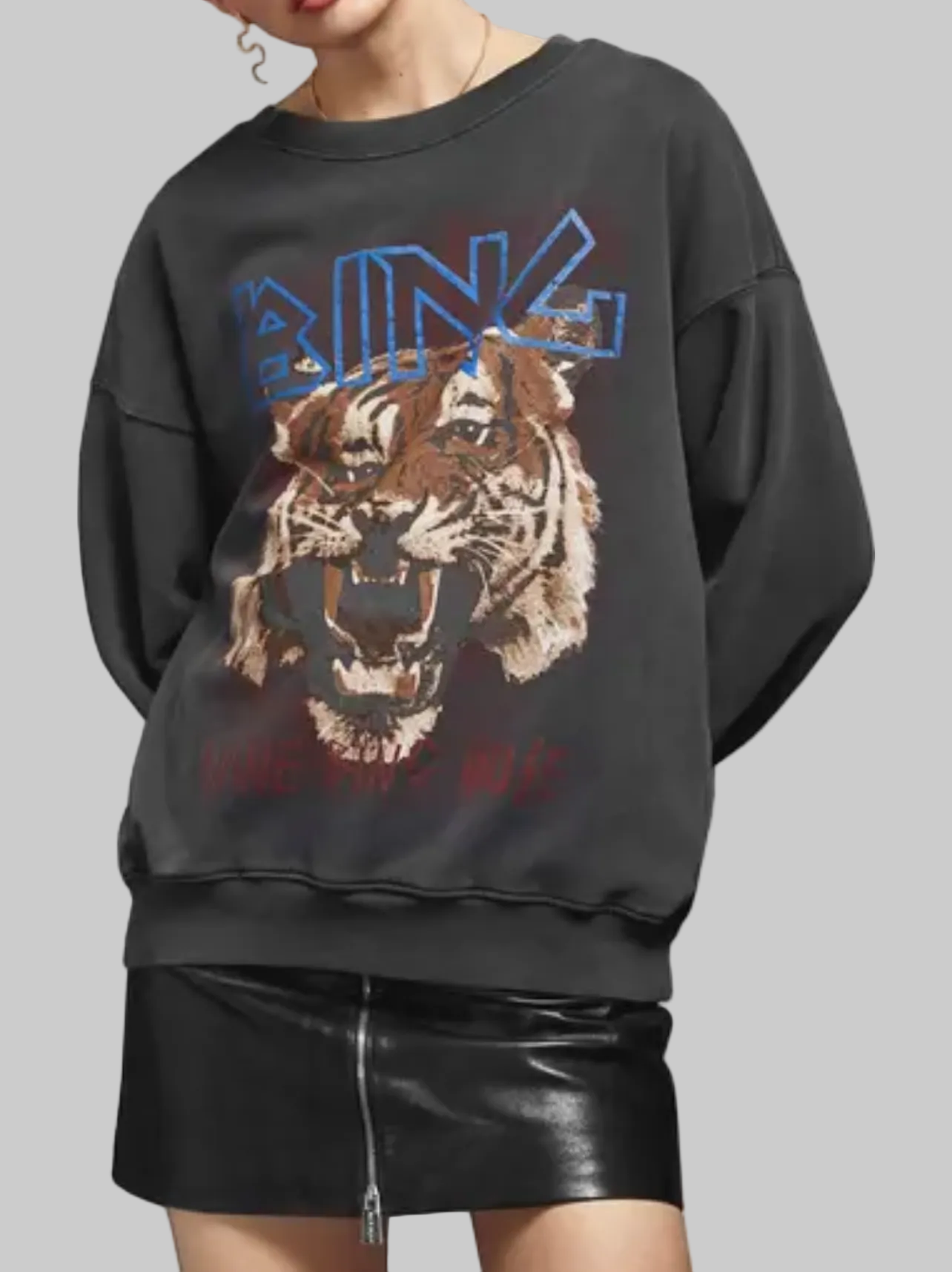 ANINE BING Graphic Crew - Size xs