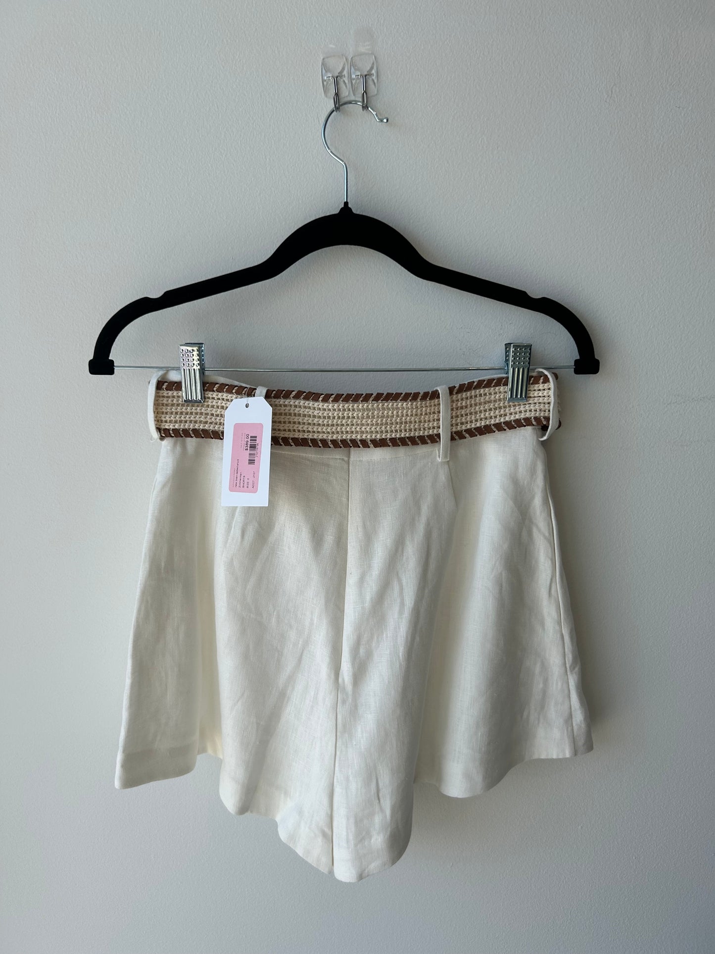ZIMMERMANN-NEW- Linen Belted Short - Size 0