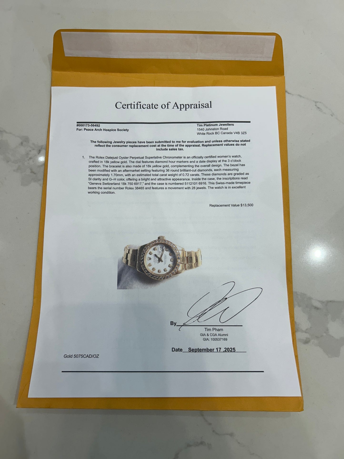 ROLEX Datejust Oyster Perpetual Superlative Chronometer