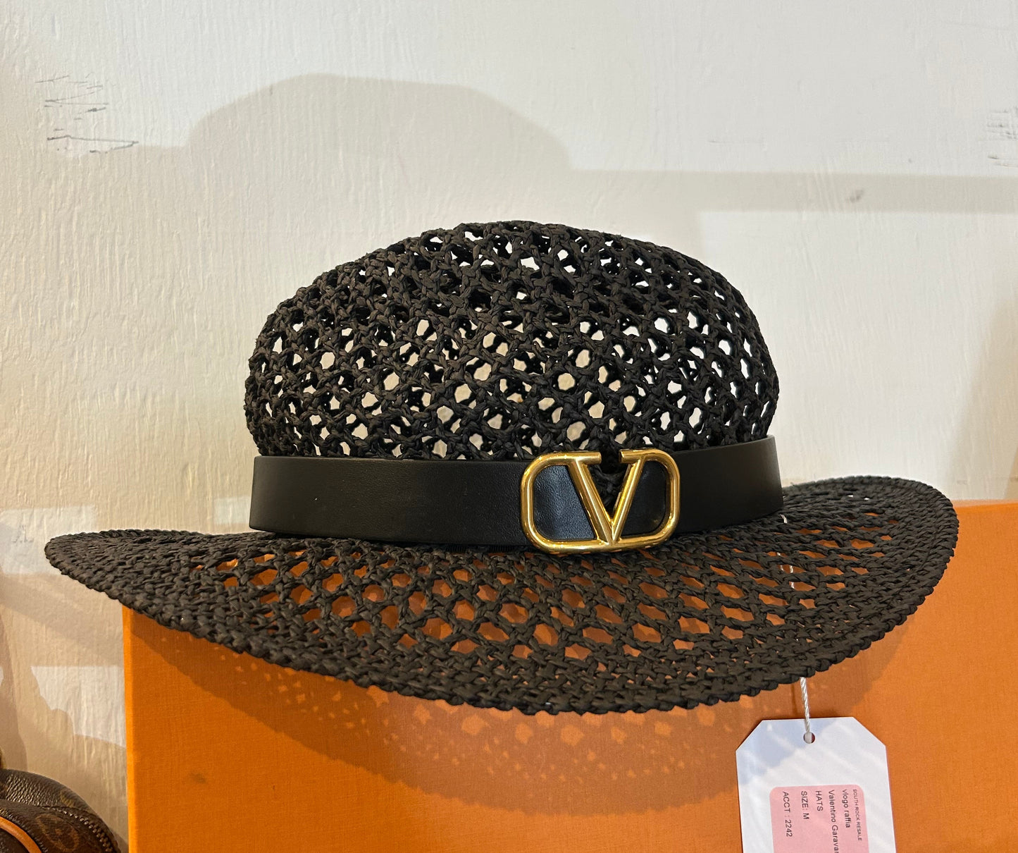 VALENTINO GARAVANI Rafia Hat - Size M