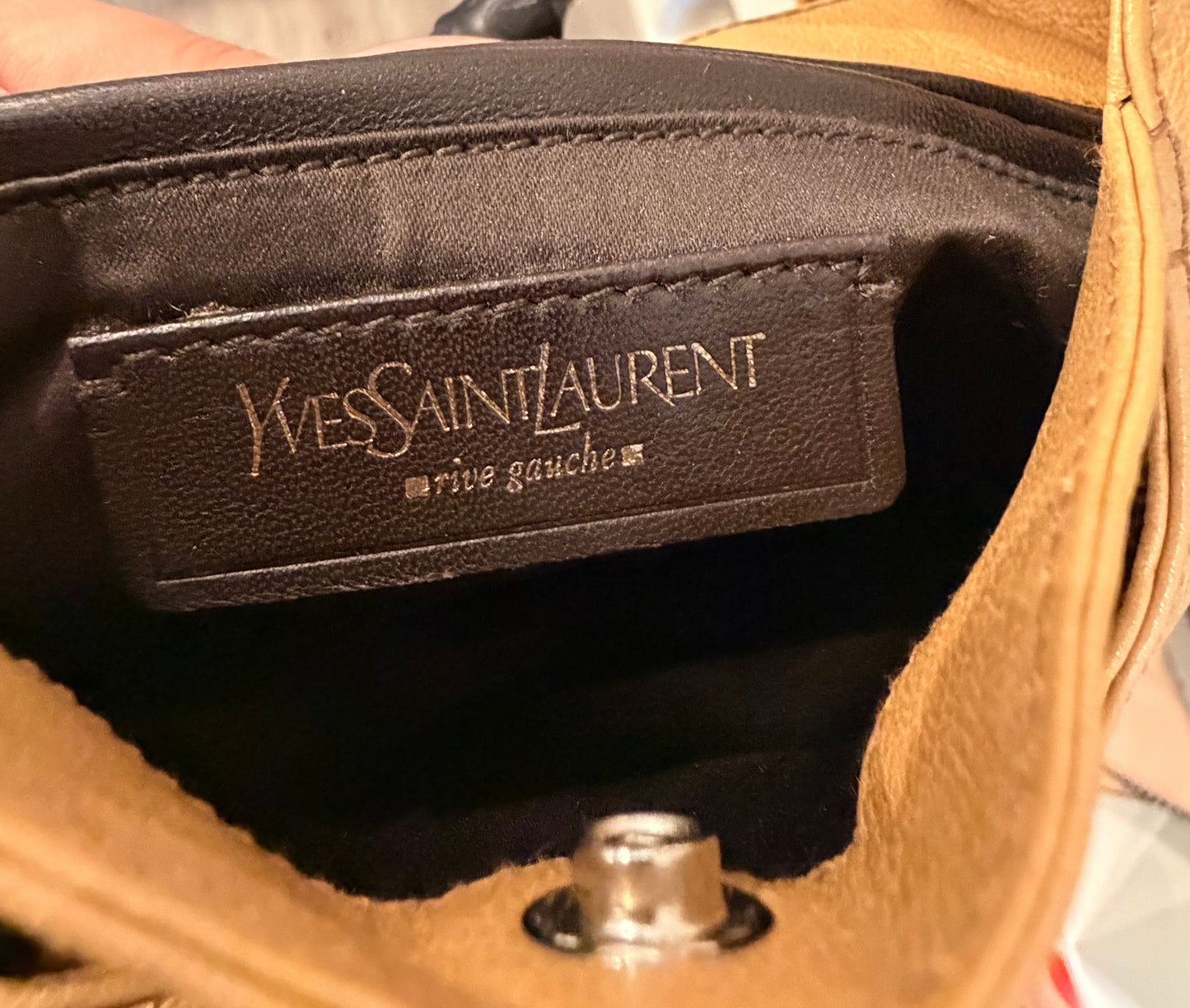 YVES SAINT LAURENT Vintage mombasa leather bag