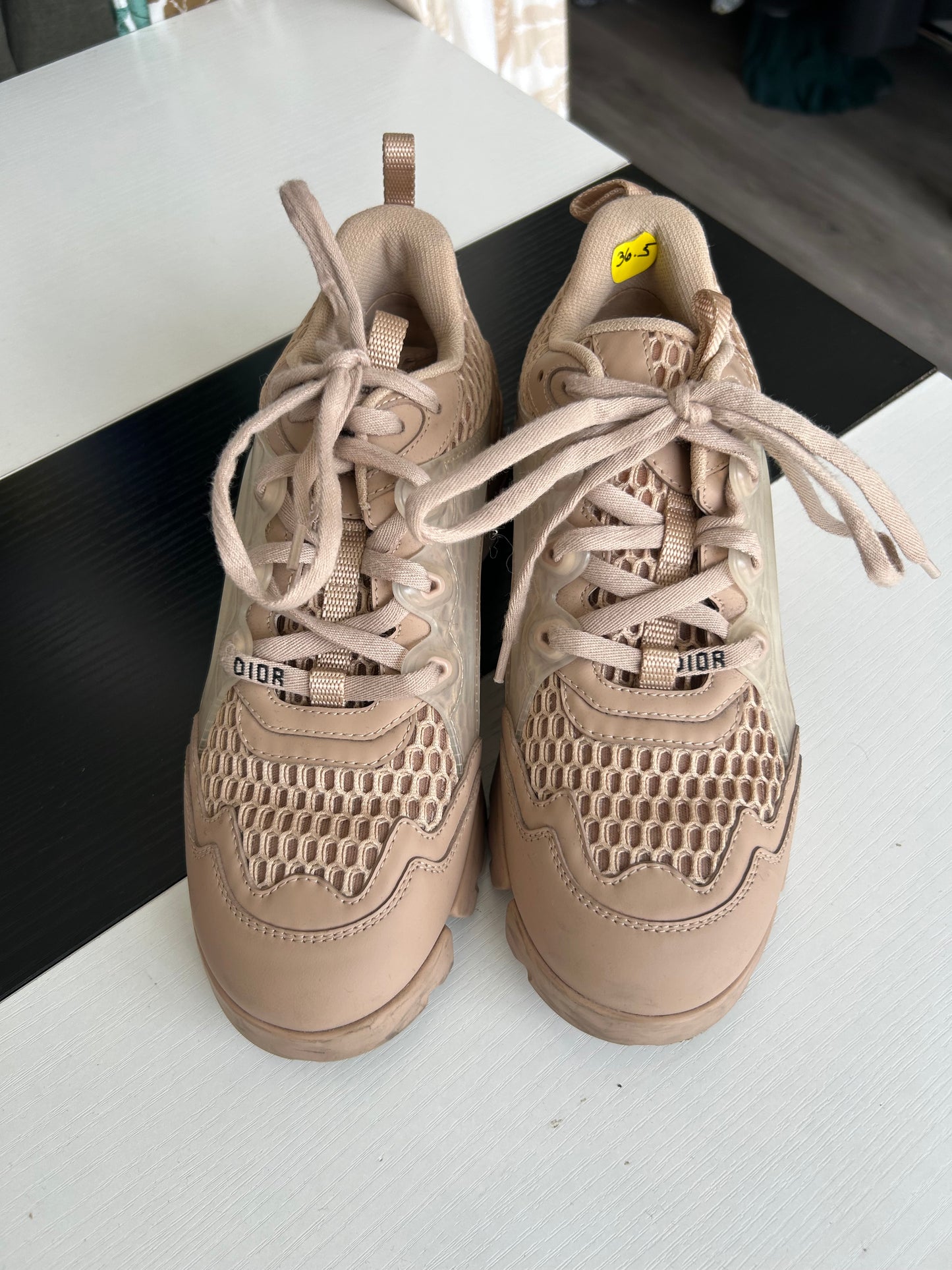 CHRISTIAN DIOR D-Connect Chunky Mesh Sneakers - Size 36.5
