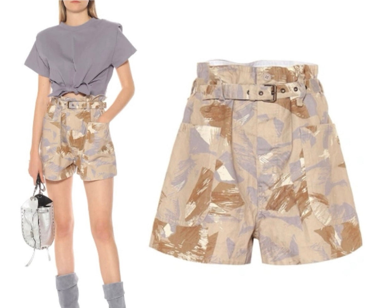 ISABEL MARANT Belted Utility Shorts - Size 40