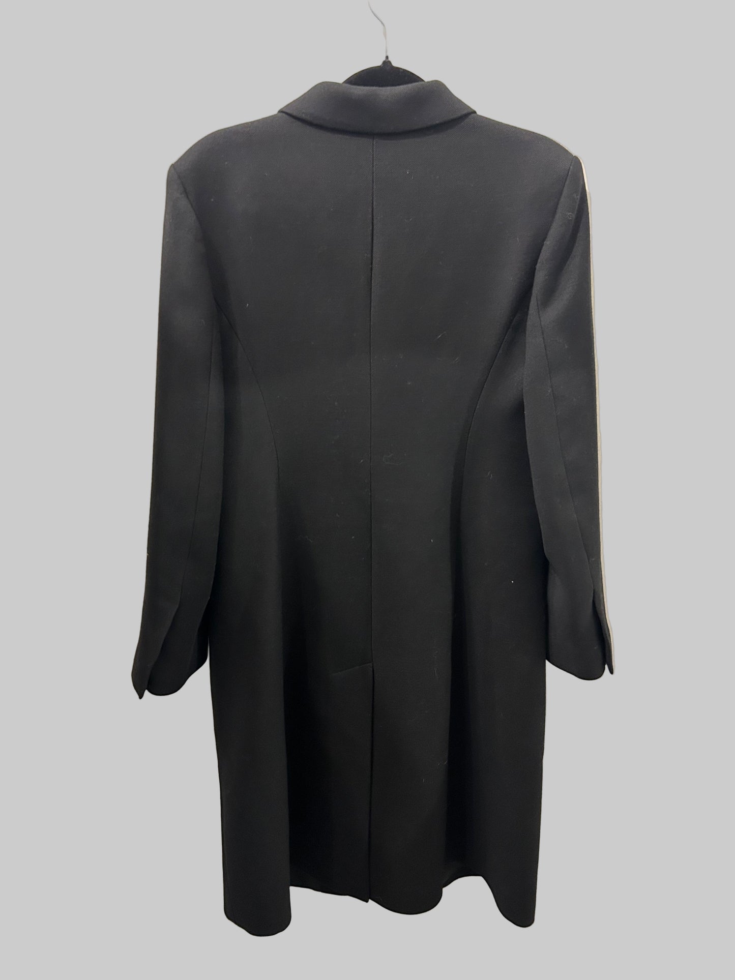 SANDRO Black Double Breasted Coat - Size 40