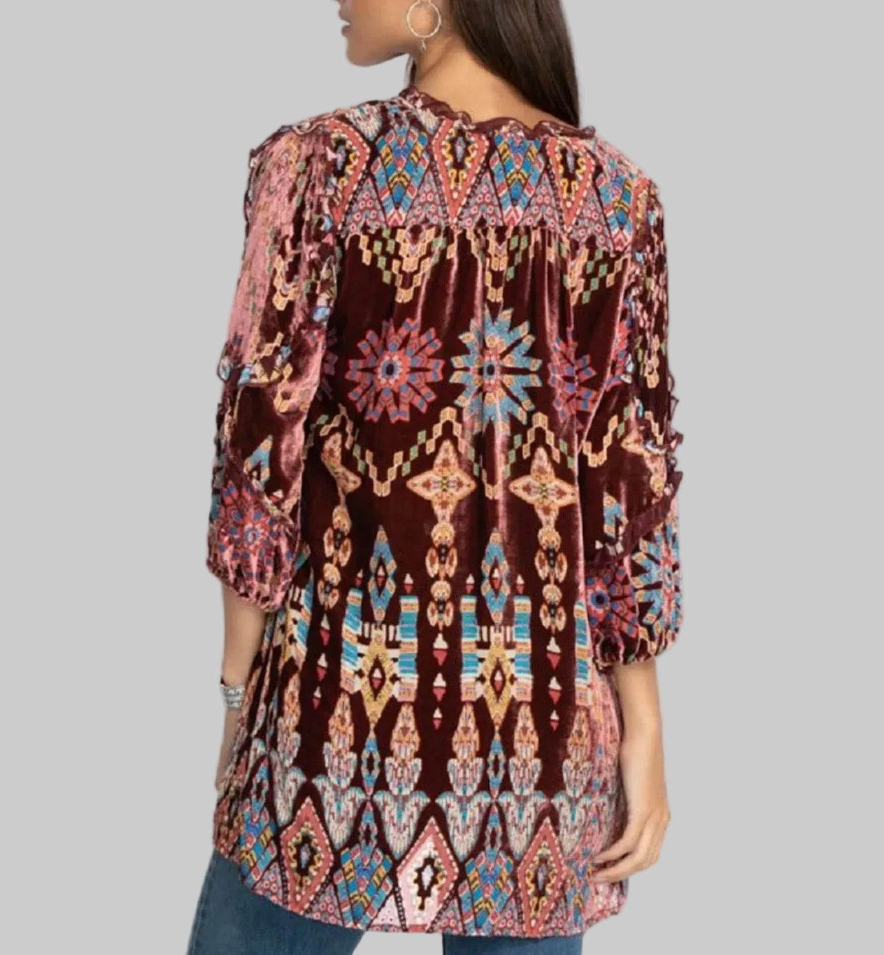JOHNNY WAS Velvet Tunic - Size xs