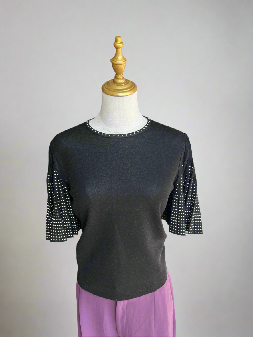 ALEXANDER MCQUEEN Pleated Sleeve Knit - Size s