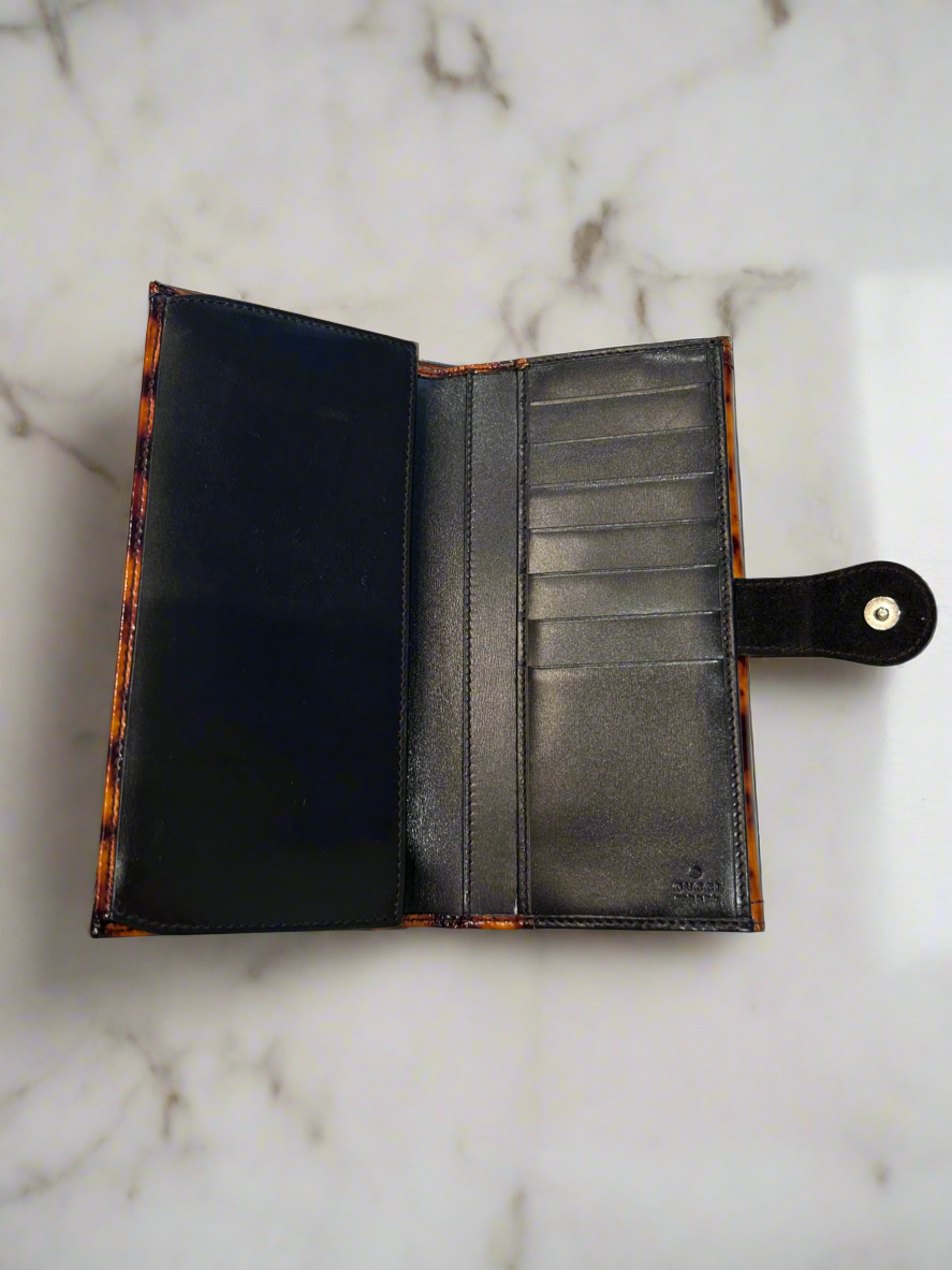 GUCCI Hysteria Accent Patent Wallet