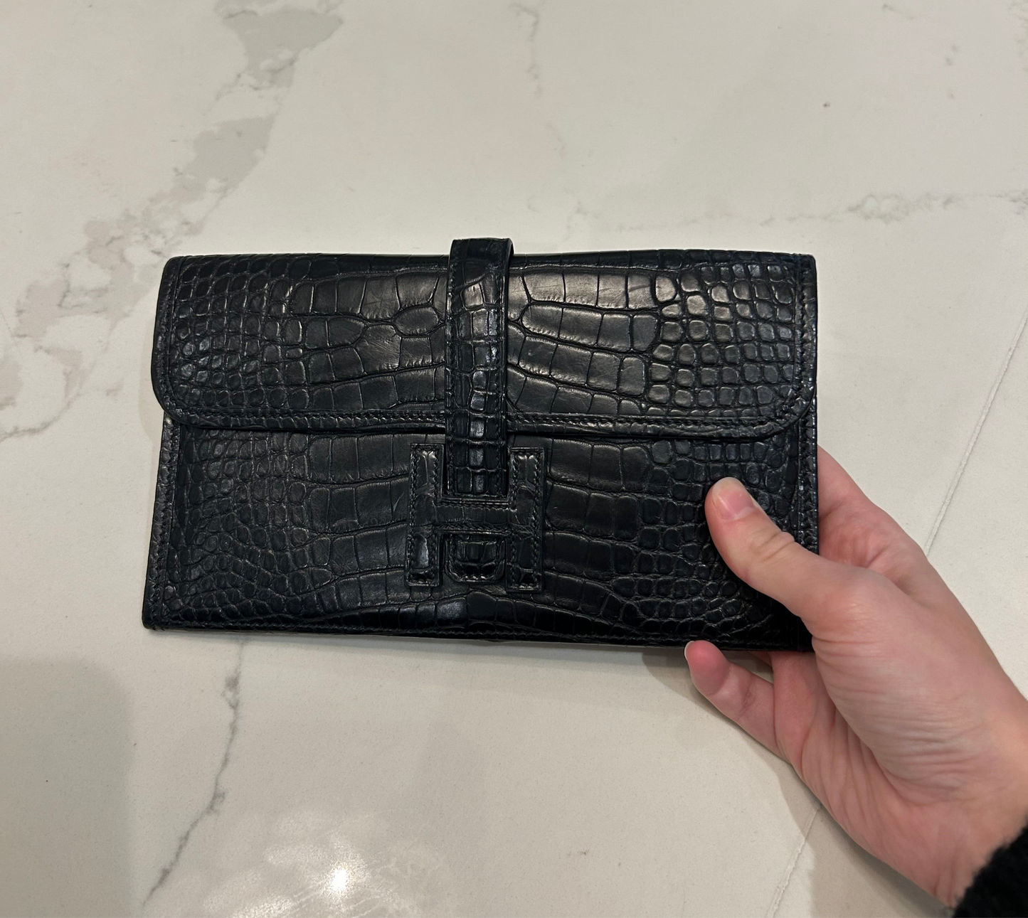 HERMÈS Jige Mini Clutch 20 Niloticus
