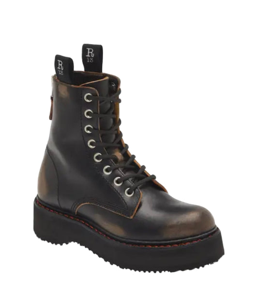 R13 Lace Up Combat Boot - Size 38