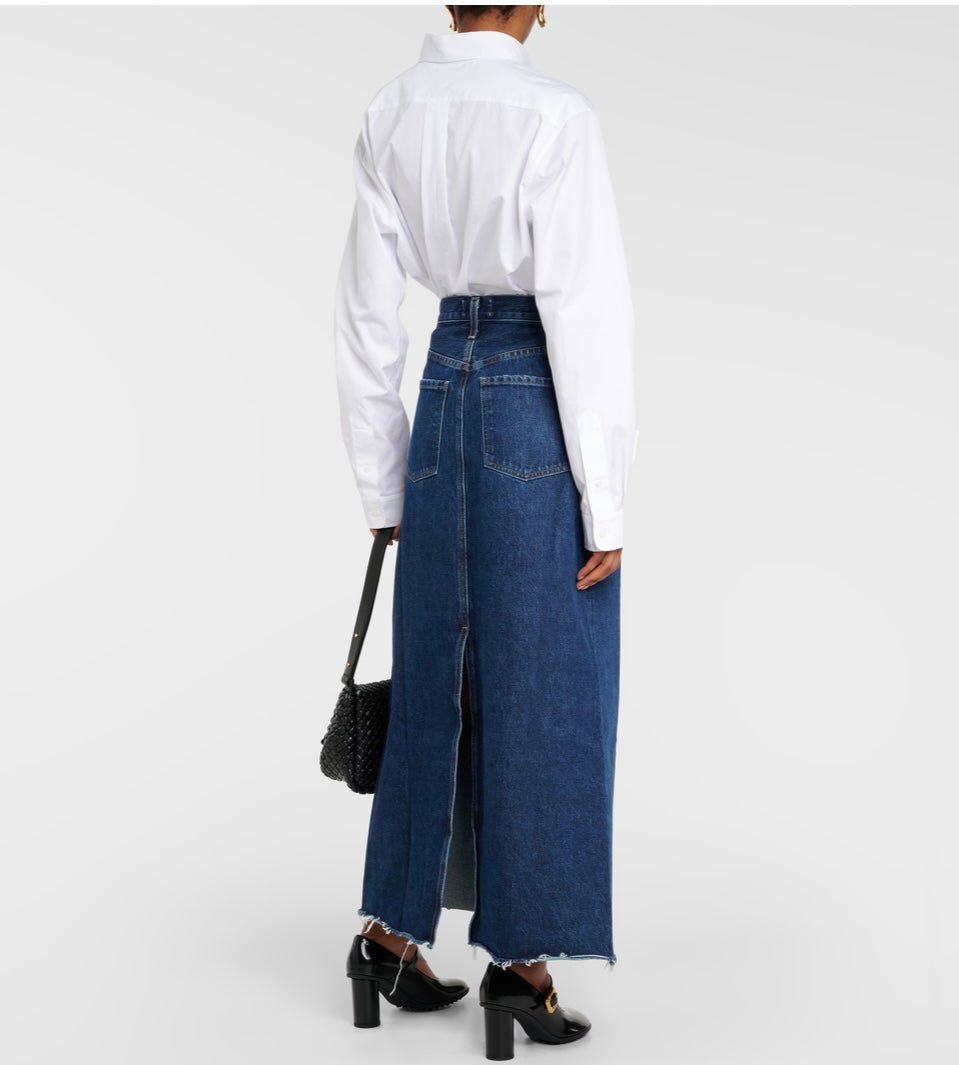 AGOLDE
Hilla denim maxi skirt - Size 30