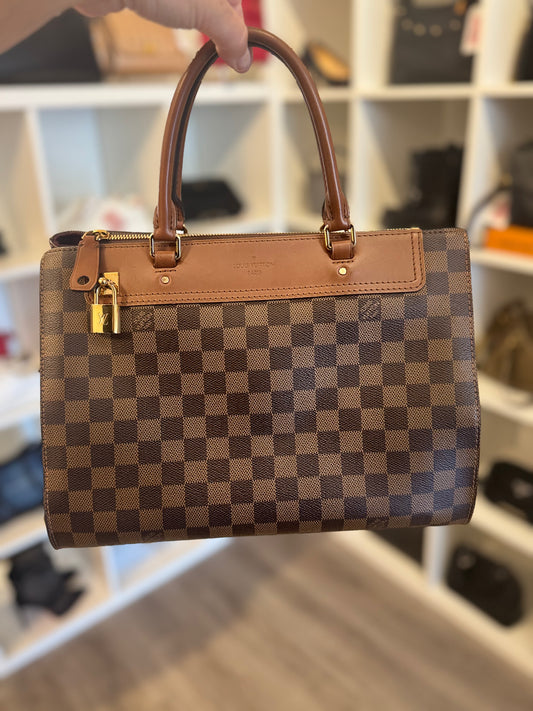 LOUIS VUITTON Greenwich Damier Ebene Shoulder Bag/Tote