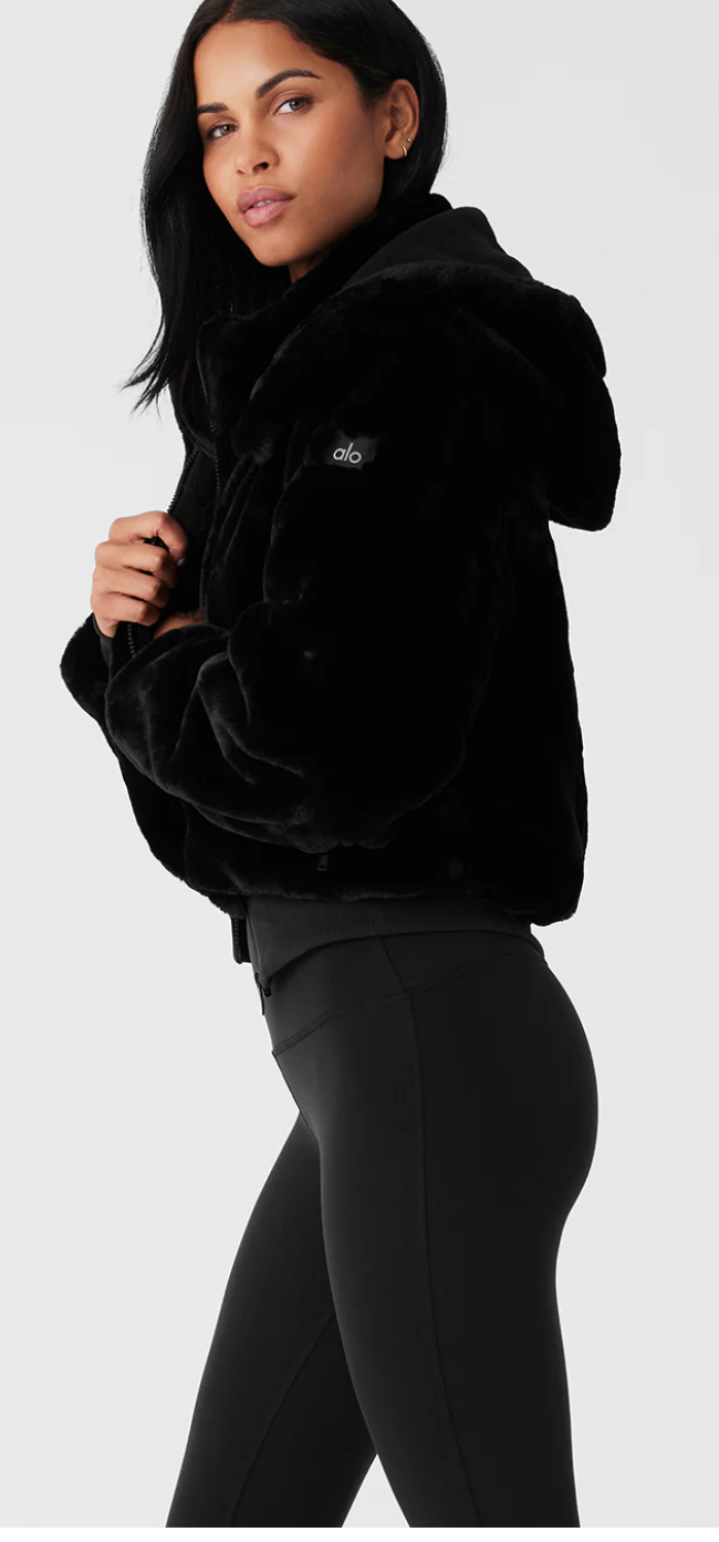 New* ALO Faux Fur Foxy Jacket - Size S