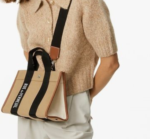 Rue de Verneuil Traveller Canvas Logo Tote