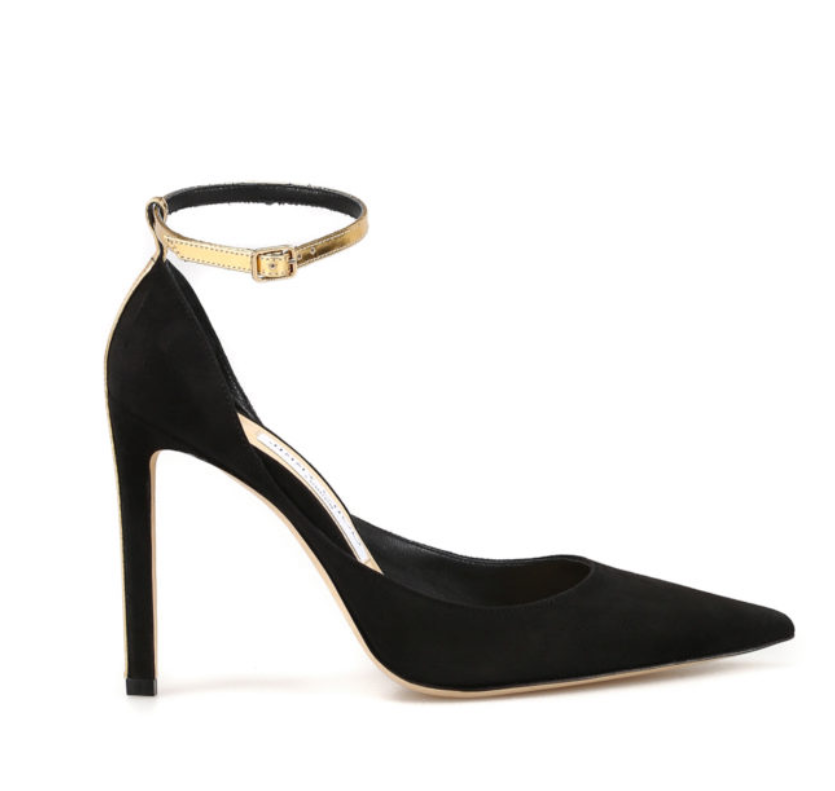 JIMMY CHOO
Helix 100 black suede pumps - Size 38