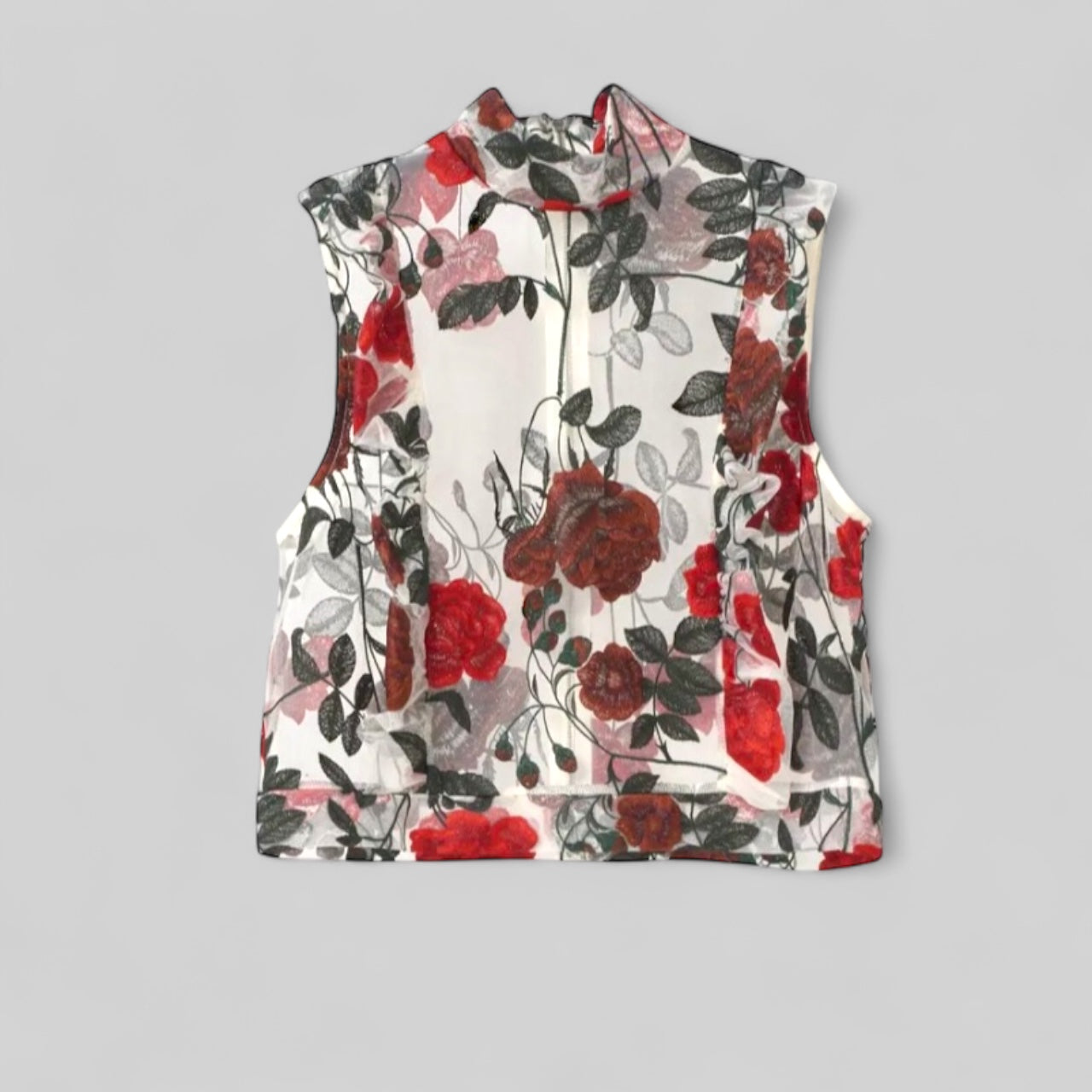 Ganni Embroidered Lace Blouse - Size S