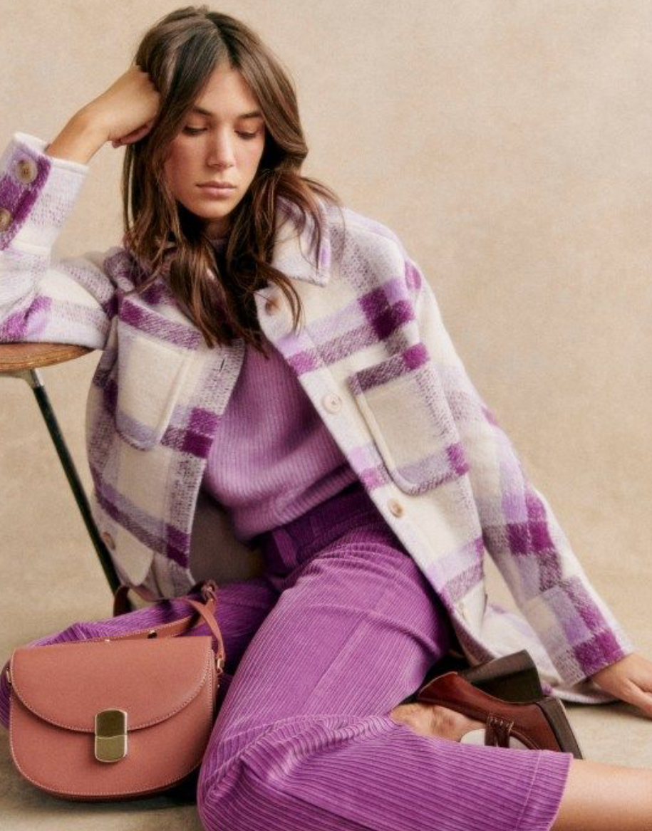 SEZANE Plaid Jacket - Size 34 (US2)