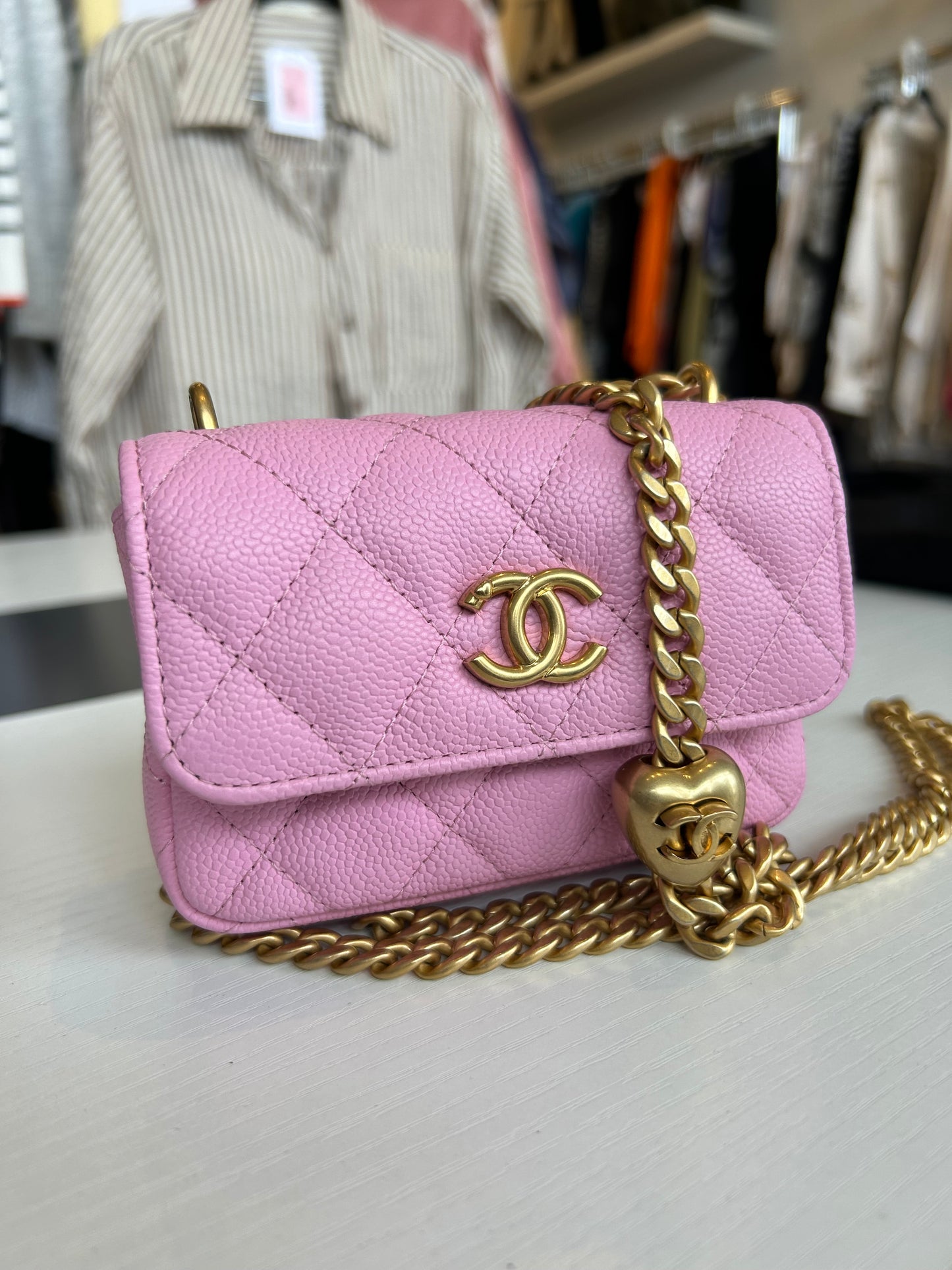 CHANEL Mini quilted crossbody