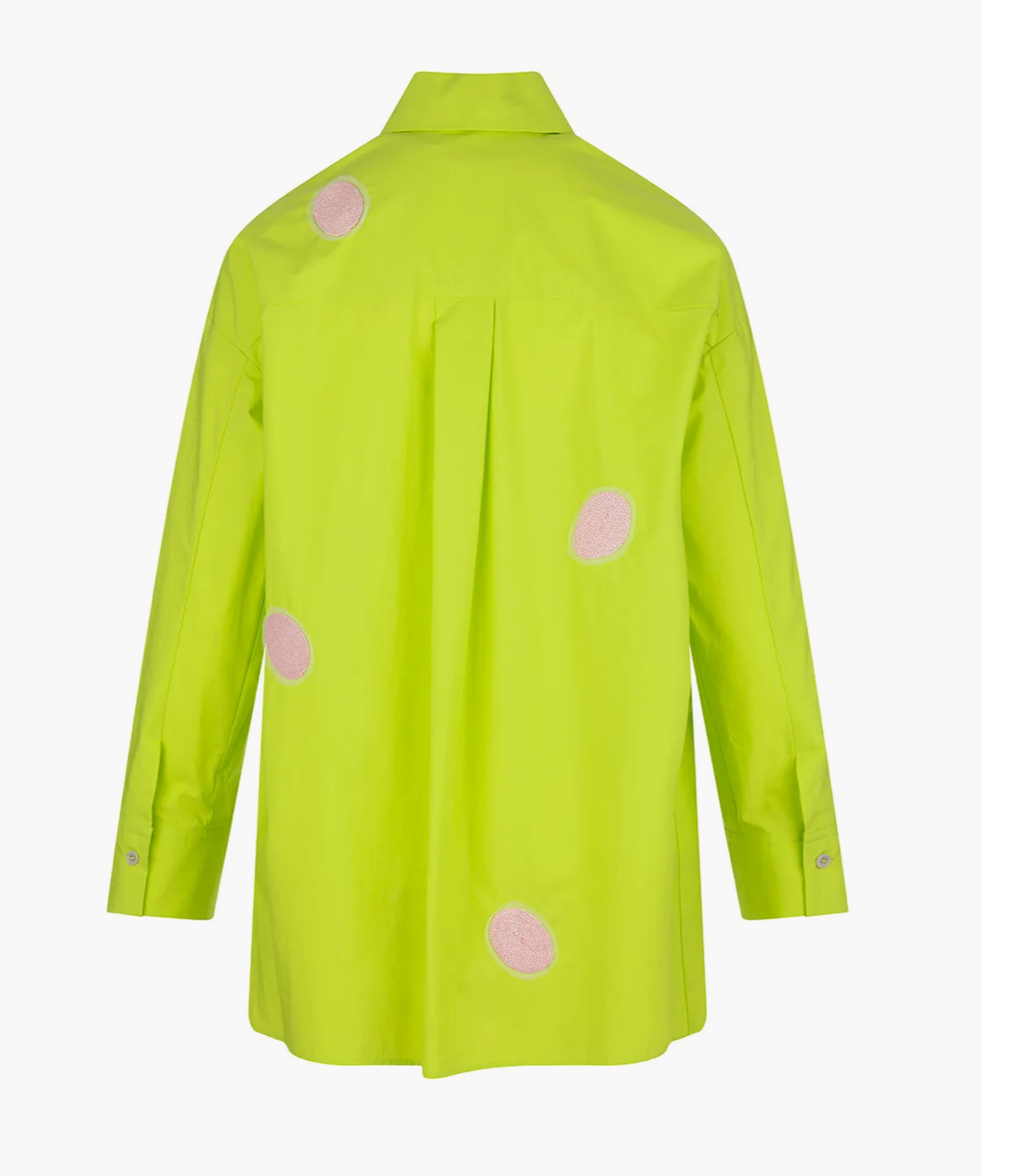 ODEEH Neon button up with embroidered dots - Size L