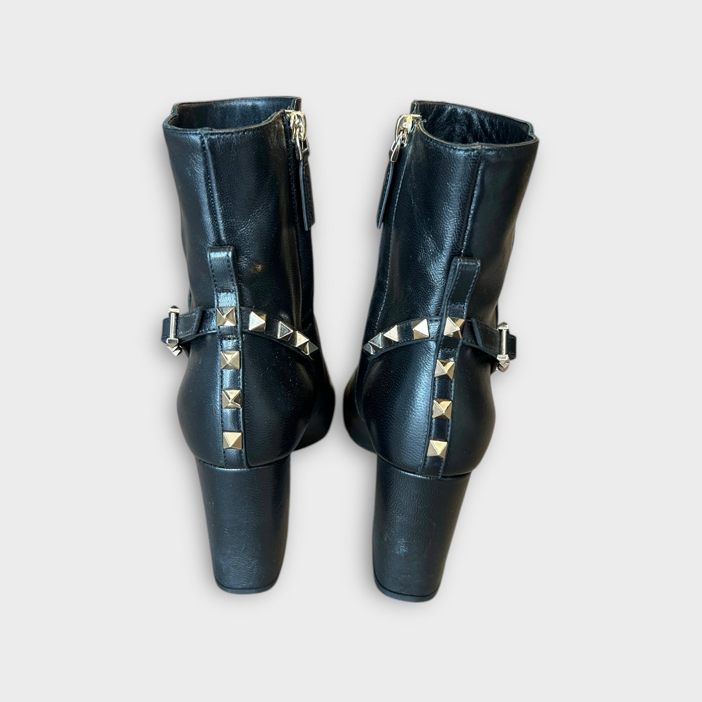 VALENTINO GARAVANI Rockstud Ankle Boots - Size 35.5