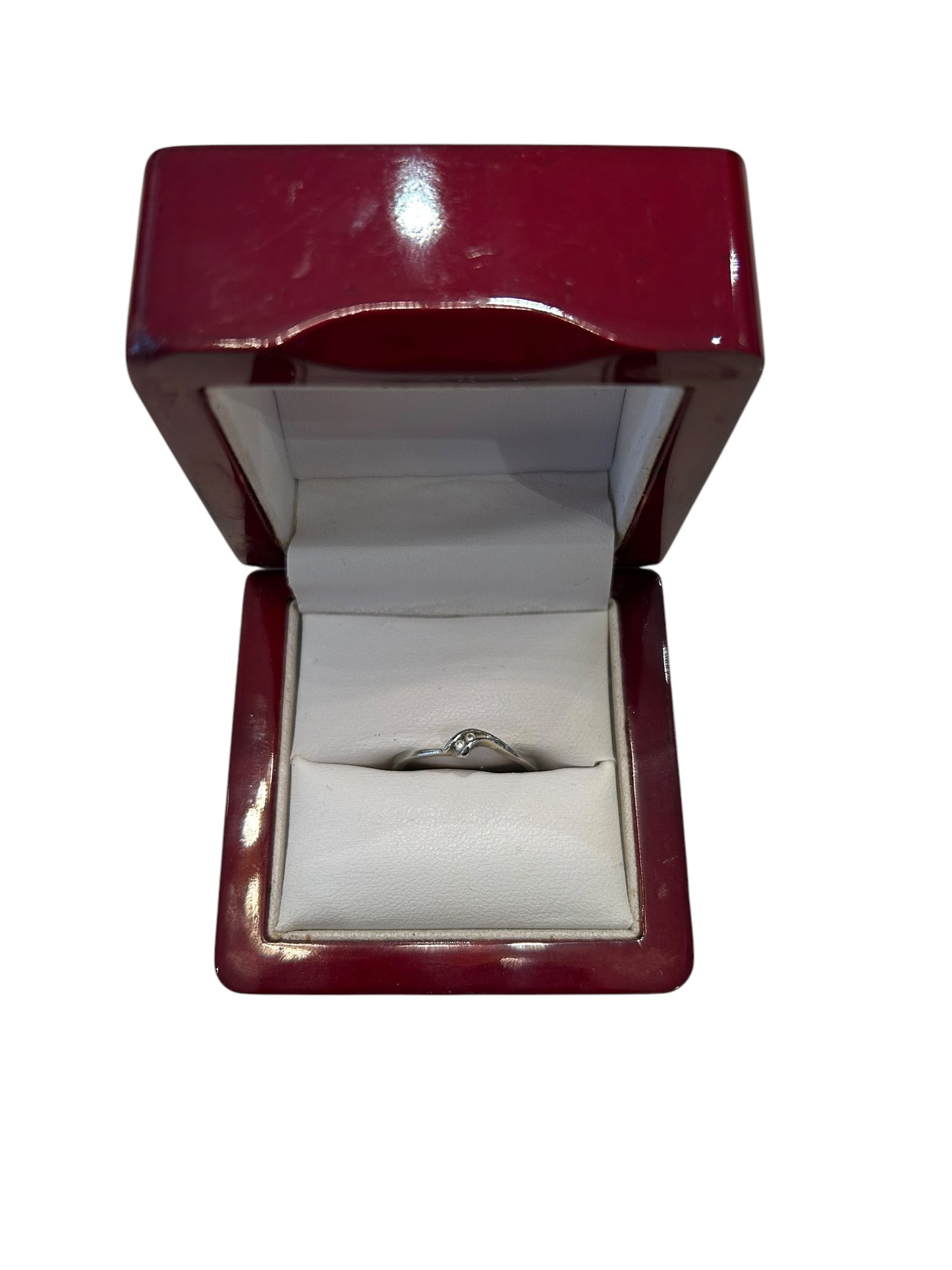White gold ring
