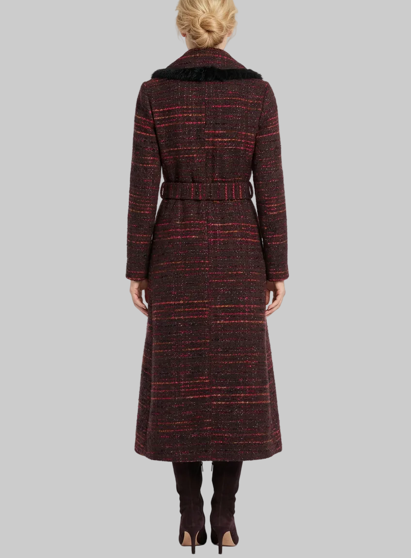 KATE SPADE Tweed Trench Coat - Size 8