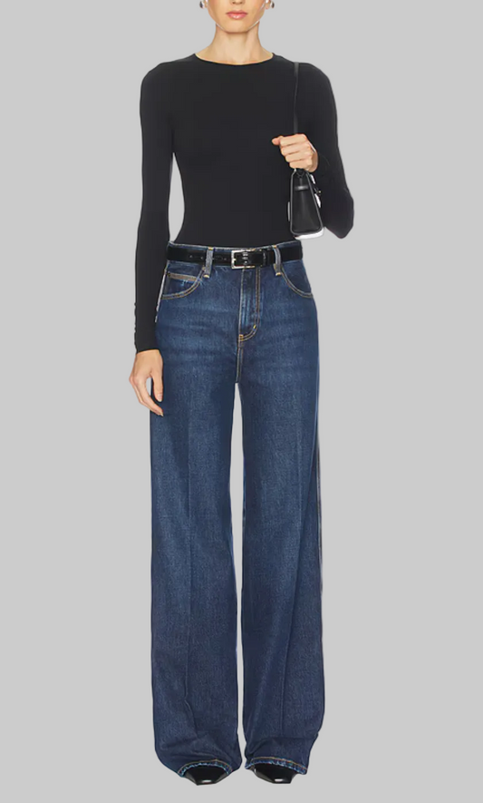 FRAME Wide Leg Jeans - Size 30