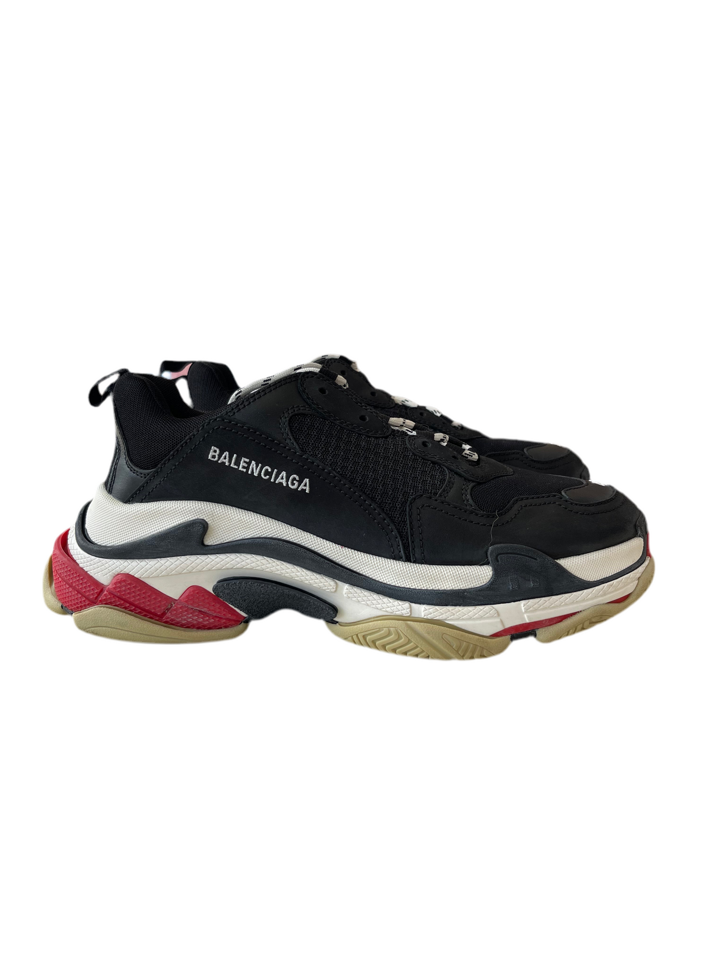 Balenciaga Triple S Sneaker Black Red 2018 Size 42