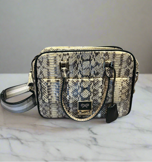 ANYA HINDMARCH Snakeskin Carker Crossbody