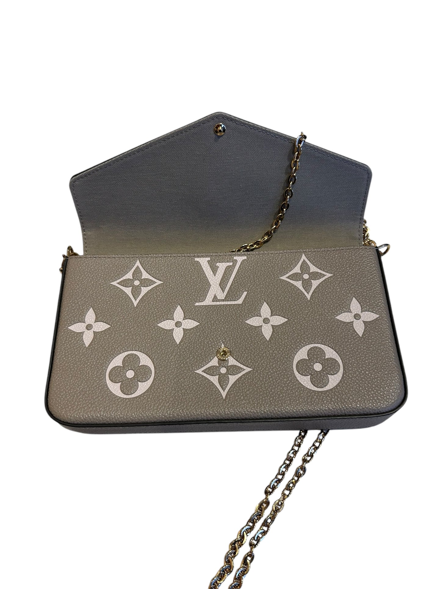 LOUIS VUITTON Félicie Pochette Dove Cream