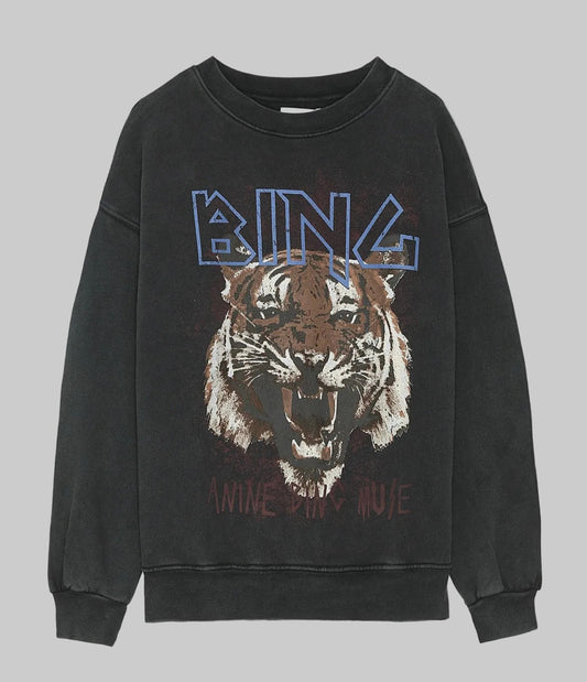ANINE BING Graphic Crew - Size xs
