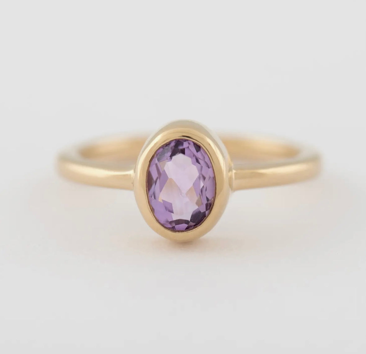 Amore Amethyst Band - Size 7