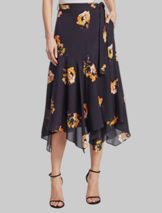 A.L.C. Floral Wrap Skirt - Size 8