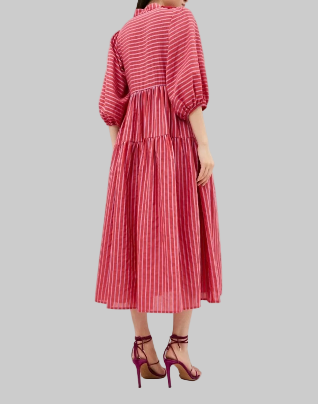 BEATRICE B Striped Midi Dress - Size s