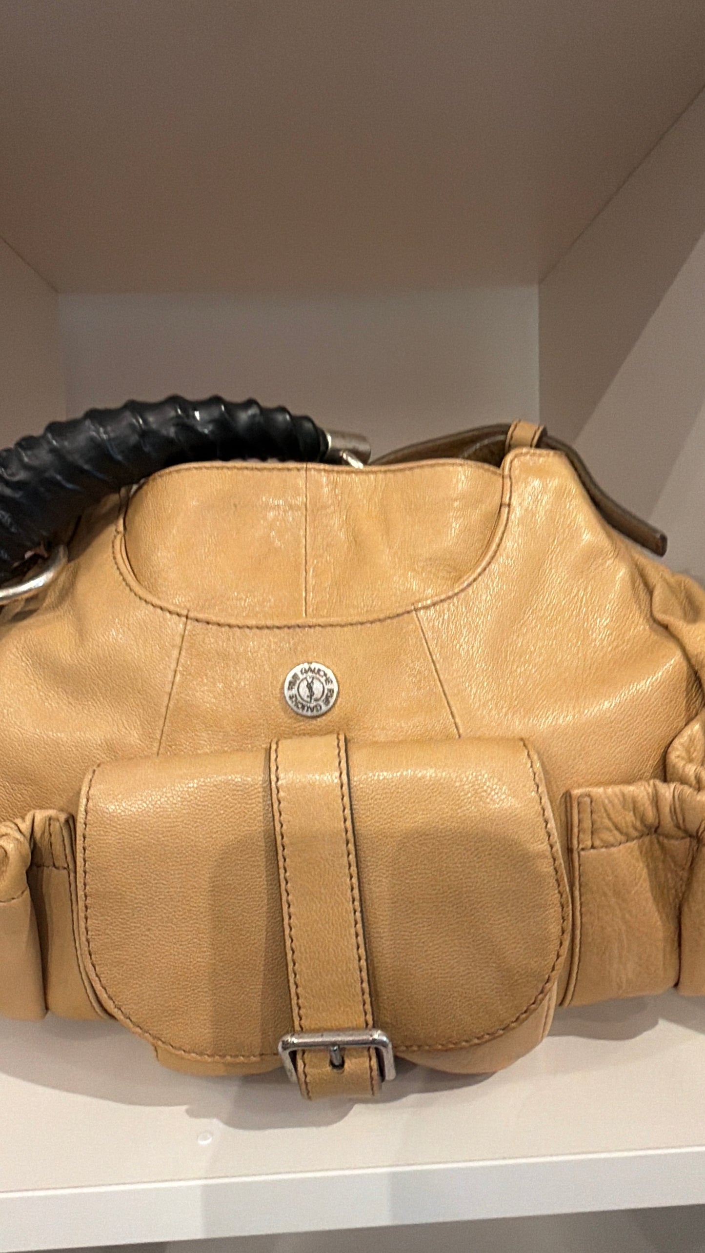 YVES SAINT LAURENT Vintage mombasa leather bag