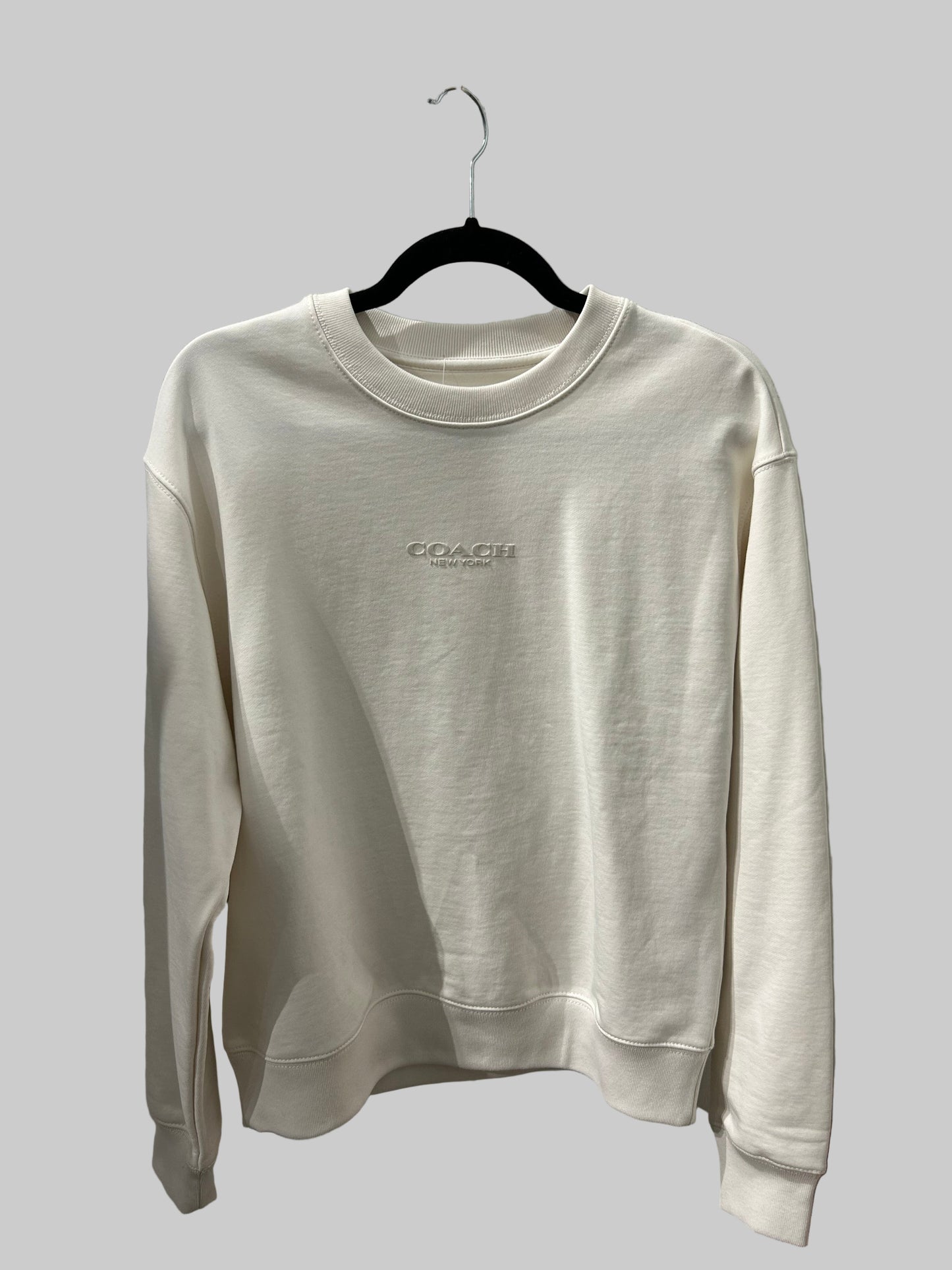 COACH White Logo Crew - Size S