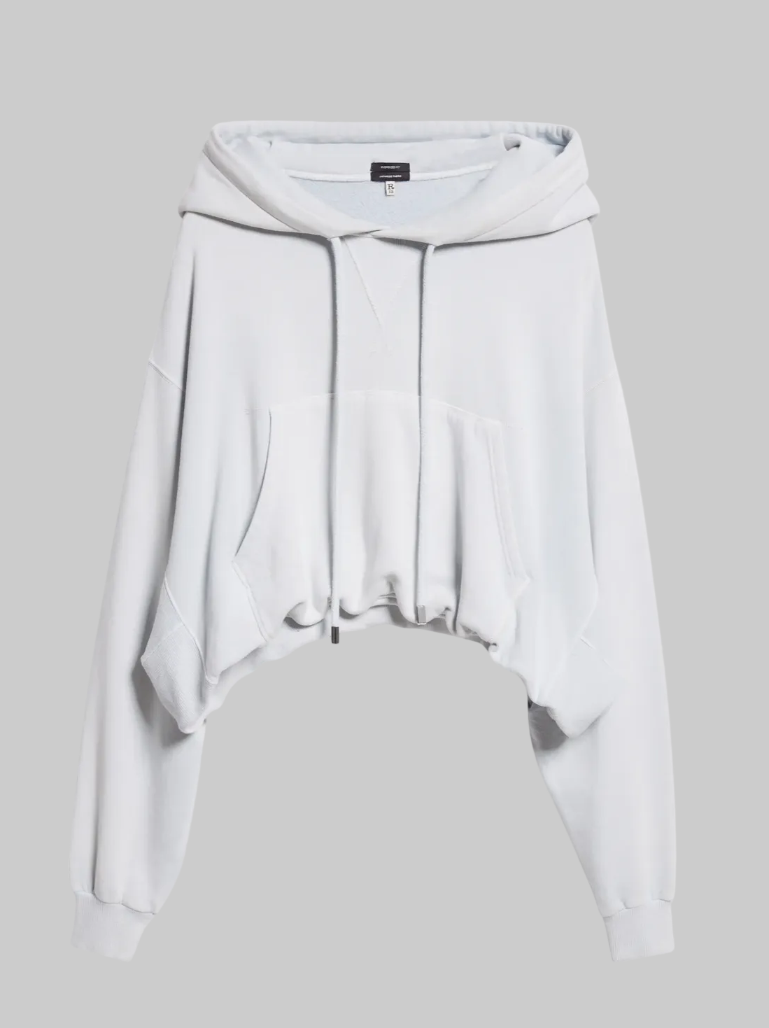 R13 Balloon Bubble Hem Cotton Fleece Hoodie - Size M