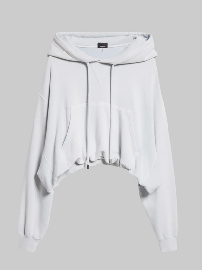 R13 Balloon Bubble Hem Cotton Fleece Hoodie - Size M