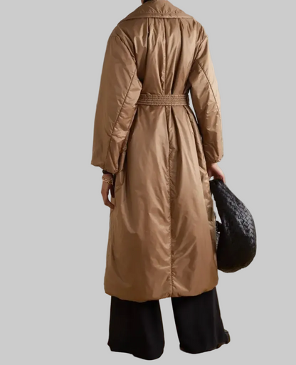 MAX MARA cube Greenti Belted Padded Shell Coat - Size s