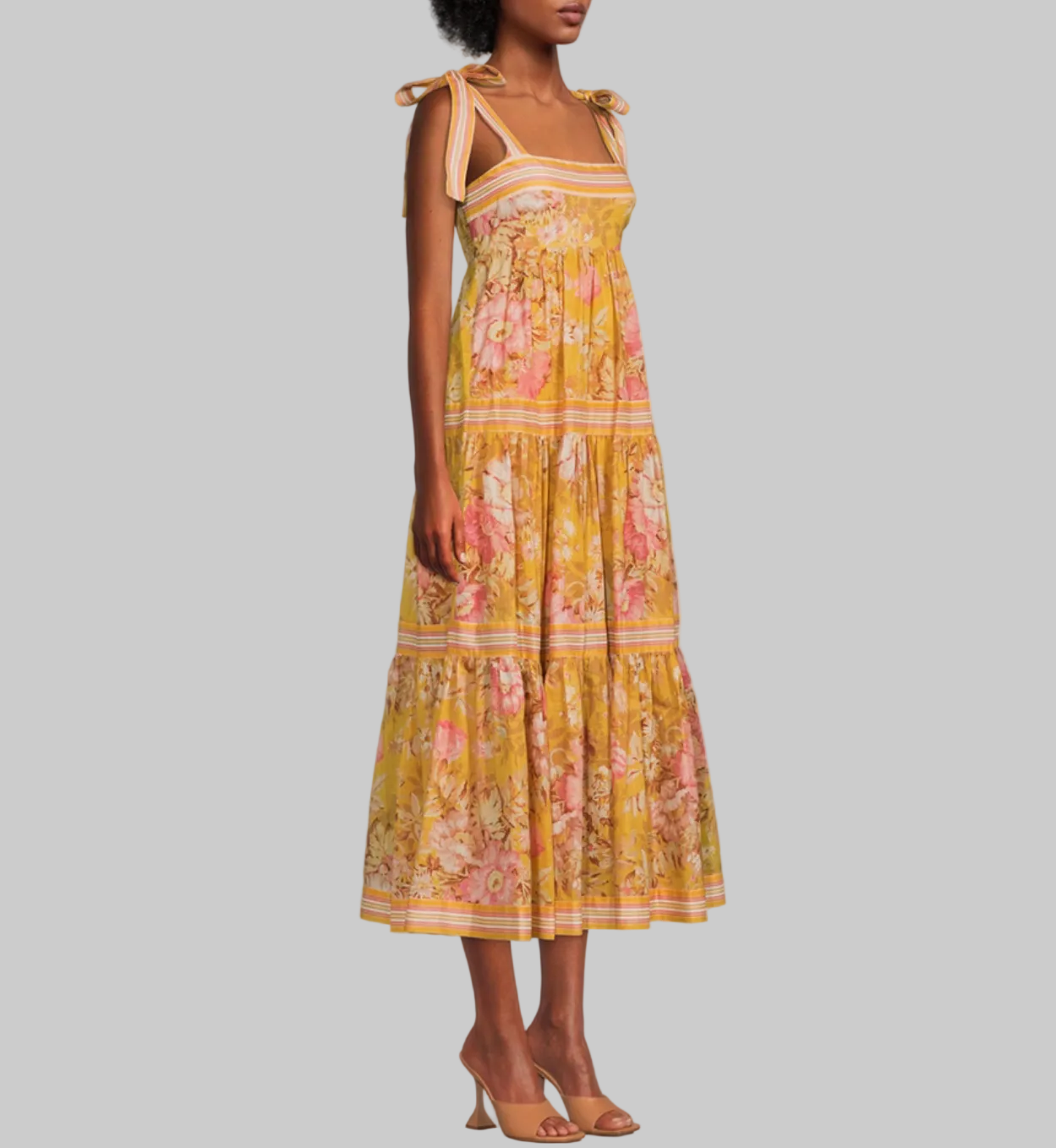 ZIMMERMANN Floral Tiered Dress - Size XL