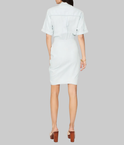 VERONICA BEARD Tie Front Denim Dress - Size 0