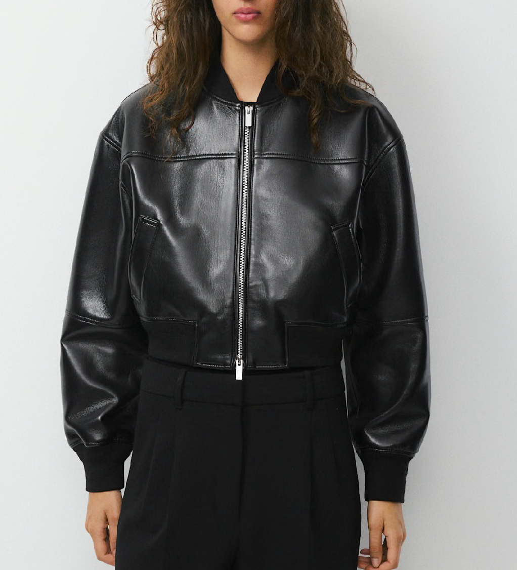 Babaton Synergy Bomber UnReal Leather - Size S