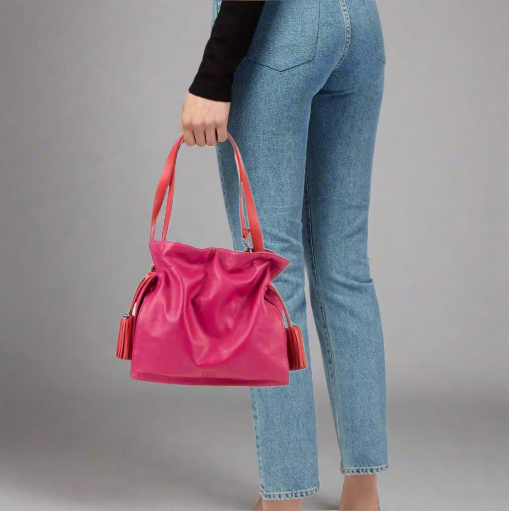 LOEWE Flamenco Leather Shoulder Bag
