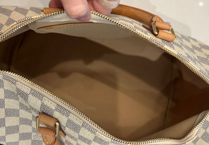 LOUIS VUITTON Damier Azur Speedy 35
