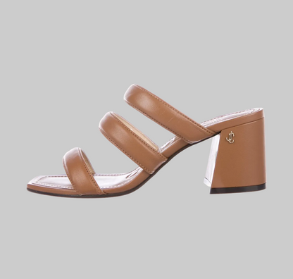 JIMMY CHOO Auna 65 Leather Slides - Size 38.5