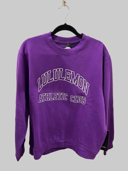NEW* LULULEMON Purple Steady State Crew - Size M