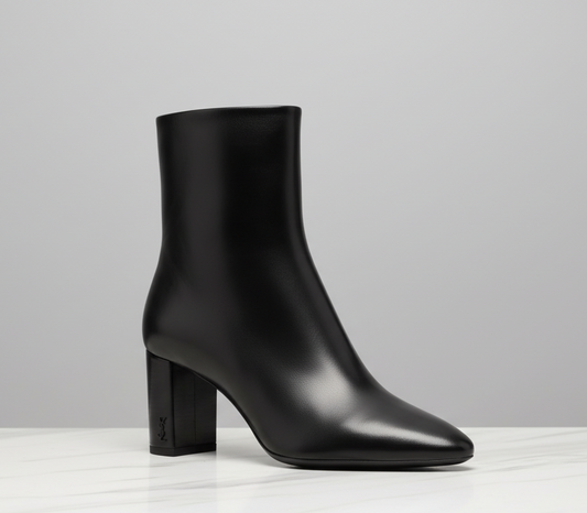 SAINT LAURENT Lou 70mm Ankle Boots - Size
