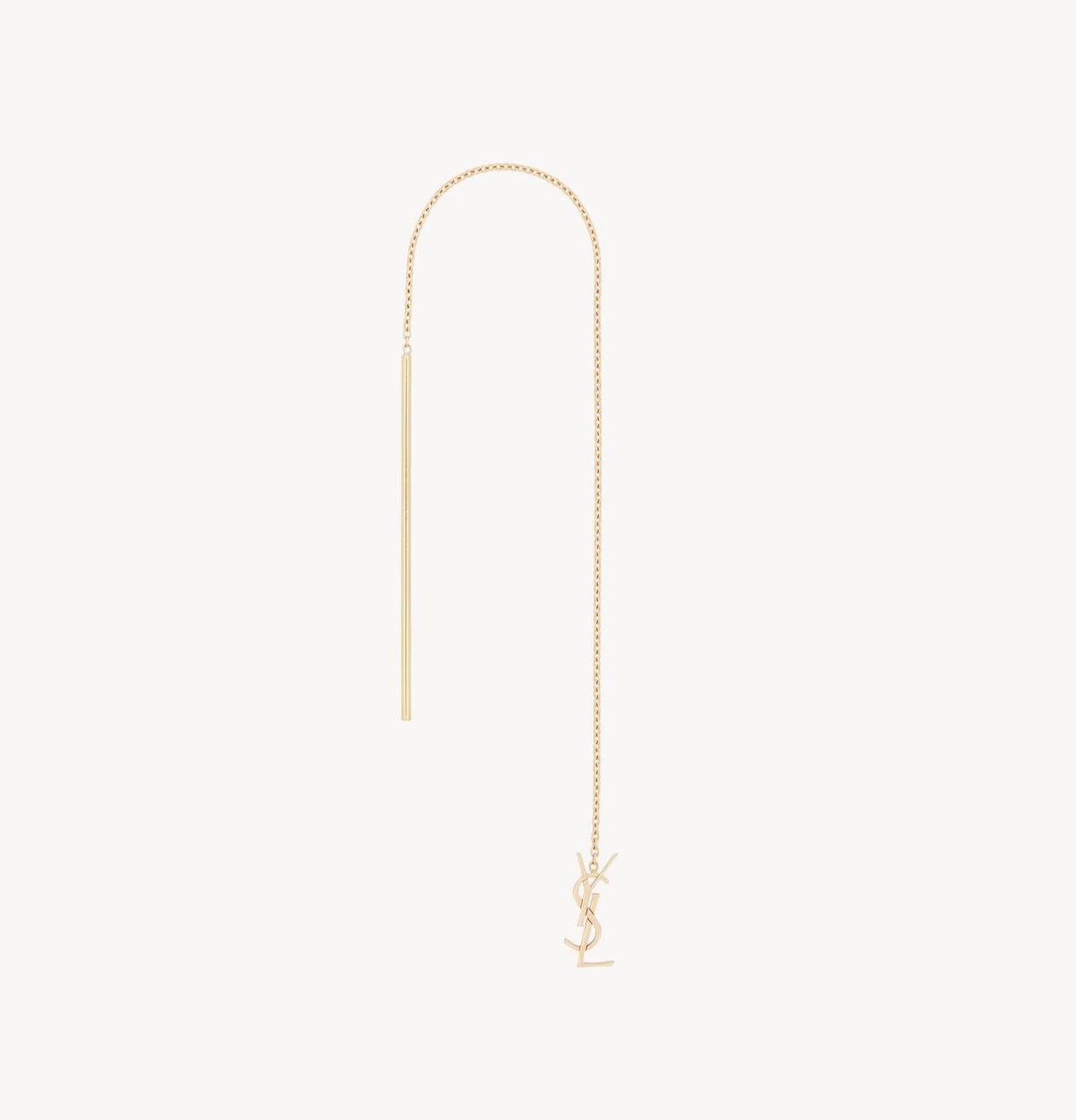 SAINT LAURENT Cassandre Drop Earrings 18k Yellow Gold Earrings