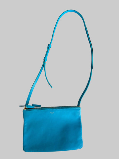 CÉLINE Blue Small Trio Crossbody