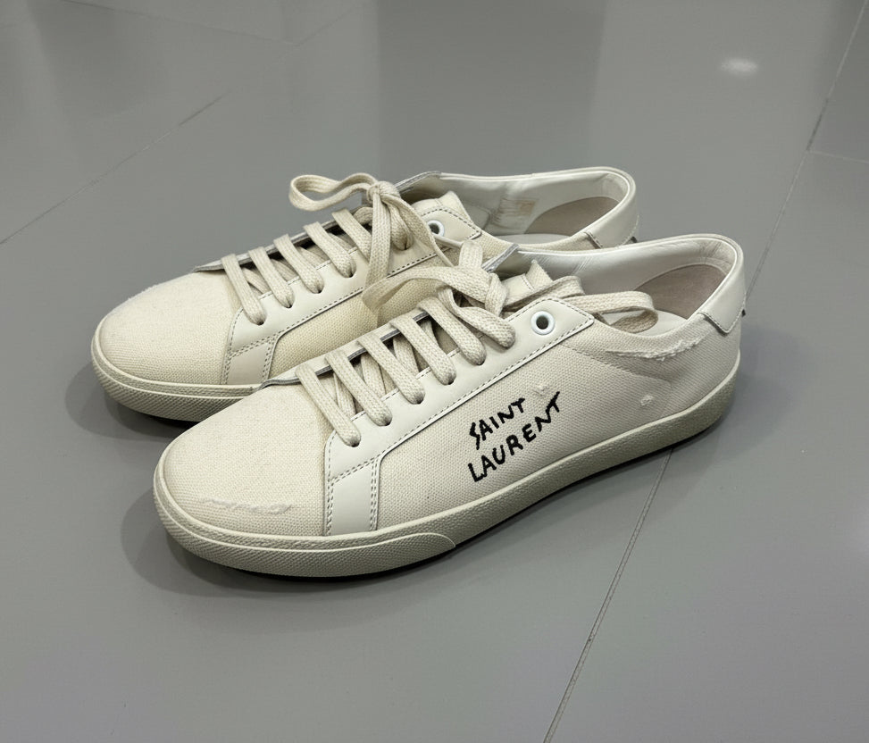 SAINT LAURENT White Sneakers - Size 39